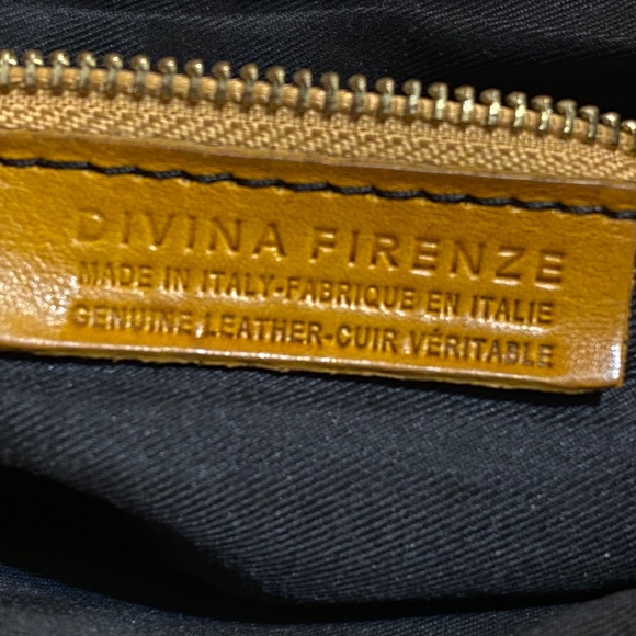 Divina Firenze mustard yellow leather crossbody bag - Picture 10 of 14